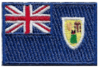 Mini Flag Patch of Turks & Caicos
