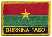 Named Flag Patch of Burkina Faso