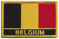 Named Flag Patch of Belgium
