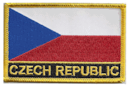 Named Flag Patch of Czech Republic