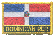 Named Flag Patch of Dominican Republic