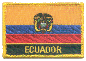 Named Flag Patch of Ecuador