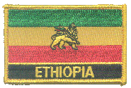 Named Flag Patch of Ethiopia with Lion