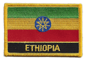 Named Flag Patch of Ethiopia with Star