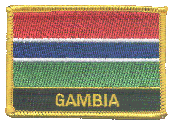 Named Flag Patch of Gambia