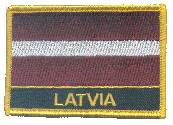 Named Flag Patch of Latvia