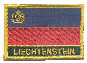 Named Flag Patch of Liechtenstein
