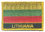 Named Flag Patch of Lithuania
