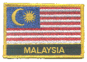 Named Flag Patch of Malaysia