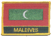 Named Flag Patch of Maldives