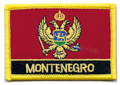 Named Flag Patch of MONTENEGRO