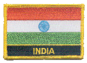 Named Flag Patch of India