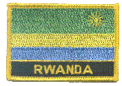 Named Flag Patch of Rwanda