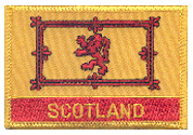 Named Flag Patch of Scotland - Lion