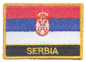 Named Flag Patch of Serbia