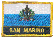 Named Flag Patch of San Marino