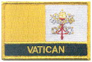 Named Flag Patch of Vatican City