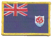 Standard Rectangle Flag Patch of Anguilla