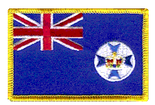 Standard Rectangle Flag Patch of Queensland