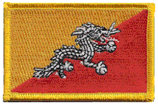 Standard Rectangle Flag Patch of Bhutan