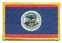 Standard Rectangle Flag Patch of Belize