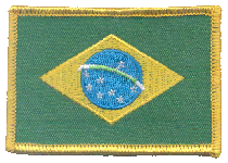 Standard Rectangle Flag Patch of Brazil