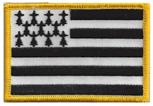 Standard Rectangle Flag Patch of Bretagne