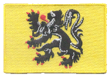 Standard Rectangle Flag Patch of Flanders, Belgium
