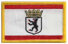 Standard Rectangle Flag Patch of German City-State of Berlin