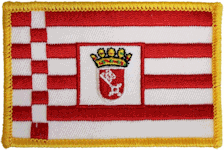 Standard Rectangle Flag Patch of German State of Bremen