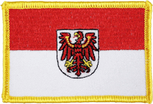 Standard Rectangle Flag Patch of German State of Brandenburg