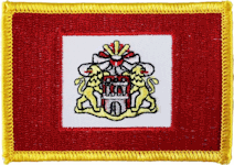 Standard Rectangle Flag Patch of German State of Hamburg