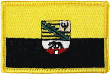 Standard Rectangle Flag Patch of German State of Saxony-Anhalt