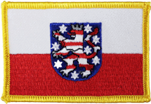 Standard Rectangle Flag Patch of German State of Thuringia 