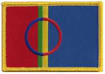 Standard Rectangle Flag Patch of Sami