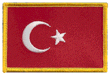 Standard Rectangle Flag Patch of Turkey