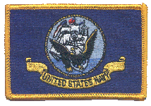 Standard Rectangle Flag Patch of US Navy