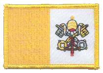 Standard Rectangle Flag Patch of Vatican City