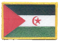 Standard Rectangle Flag Patch of Western Sahara