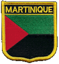 Shield Flag Patch of Martinique