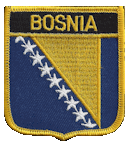 Shield Flag Patch of Bosnia