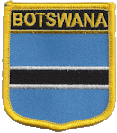 Shield Flag Patch of Botswana
