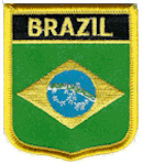 Shield Flag Patch of Brazil