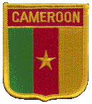 Shield Flag Patch of Cameroon