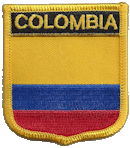 Shield Flag Patch of Colombia