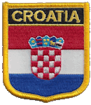 Shield Flag Patch of Croatia