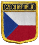 Shield Flag Patch of Czech Republic