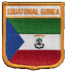 Shield Flag Patch of Equatorial Guinea