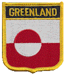 Shield Flag Patch of Greenland
