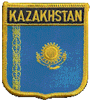 Shield Flag Patch of Kazakhstan